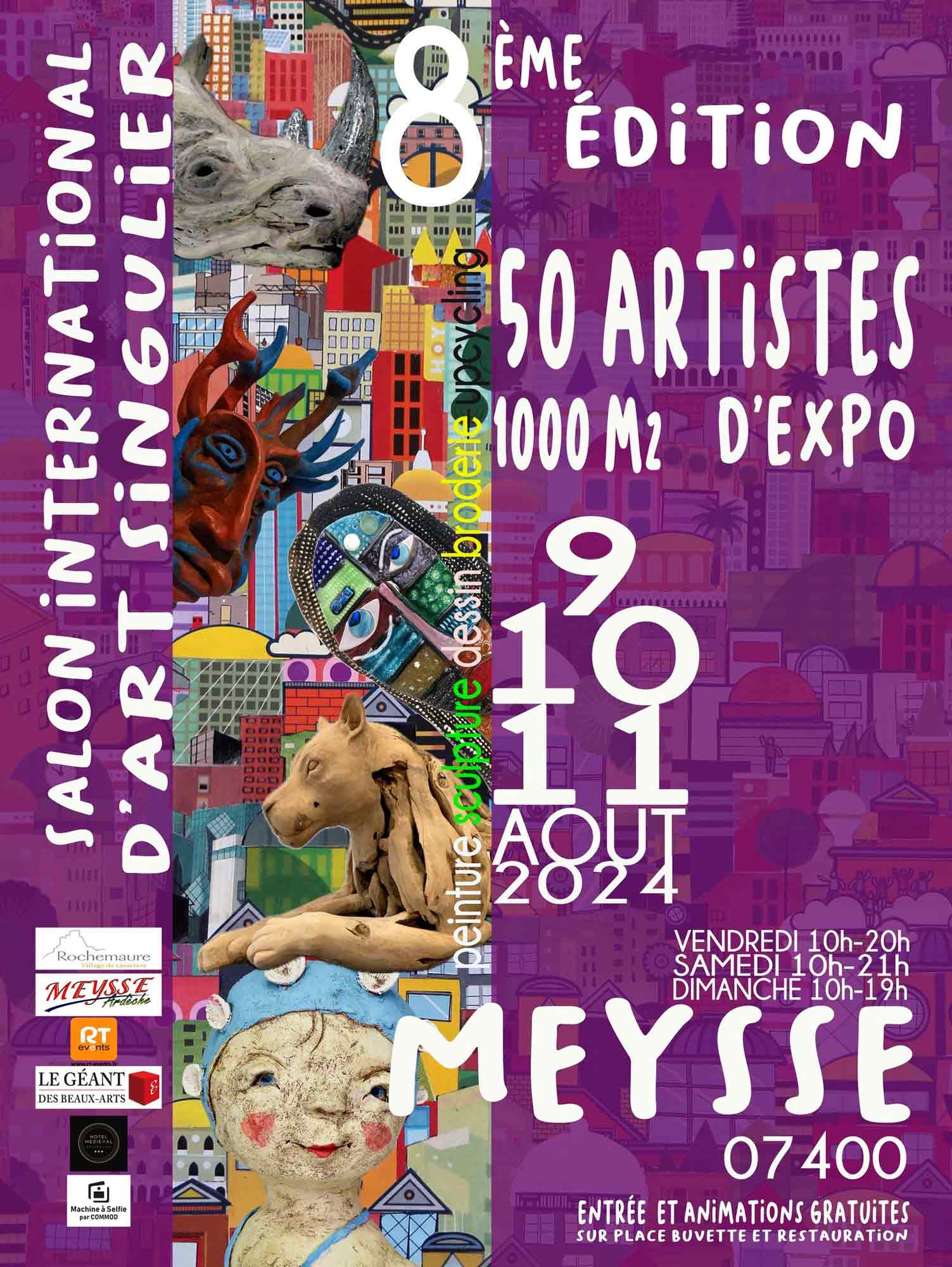 CBost - Expo 8e Salon International d'Art Singulier août 2024 - Meysse Ardèche